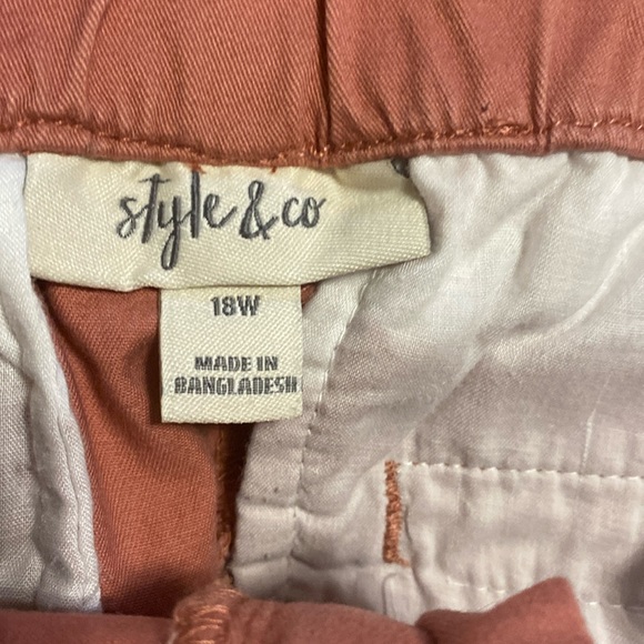 Style & Co peach 18W pants - Picture 2 of 4